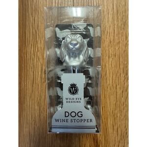 Wild Eye Designs Dachshund Dog Wine Stopper Silver Tone Handcrafted STP284T2 NEW
